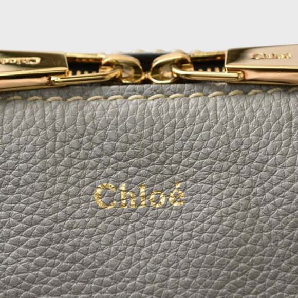 Chloé Chloe Dahlia Medium Shoulder Bag/Handbag in Grey Leather - Picture 5 of 12